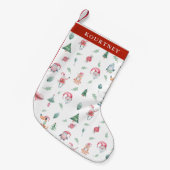 Schattige Kinder kerstfeest Kleine Kerstsok (Voorkant (Hangend))