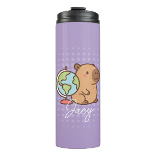 Schattige Kinderen Capybara School Thermosbeker