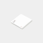 Schattige Kinderen Konijn met Aangepaste Naam Post-it® Notes (Schuin)