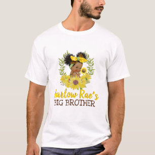 Schattige kindermeisje Yellow Sunflower Reative T-shirt