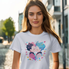 Schattige Kissing Anime Boys T-shirt