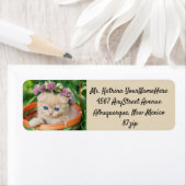 Schattige Kitten Cat Lover Etiket (Insitu)