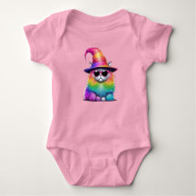 Schattige Kitten Halloween Heks Babykleren