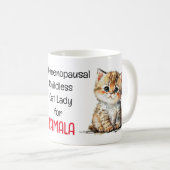 Schattige kitten Postmenopauzale kinderloze katten Koffiemok (Voorkant rechts)