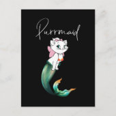 Schattige Kitten Purrmaid – Leuke Zeemeermin Cat D Briefkaart (Voorkant)