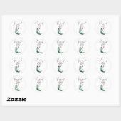 Schattige Kitten Purrmaid – Leuke Zeemeermin Cat D Ronde Sticker (Vel)