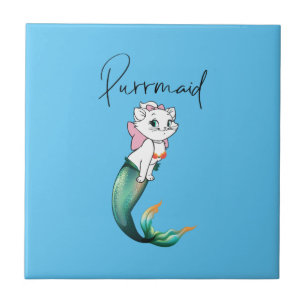 Schattige Kitten Purrmaid – Leuke Zeemeermin Cat D Tegeltje