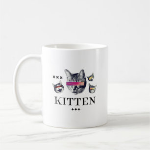 Schattige Kitten Vibes Mooie Kattenliefhebber De Koffiemok