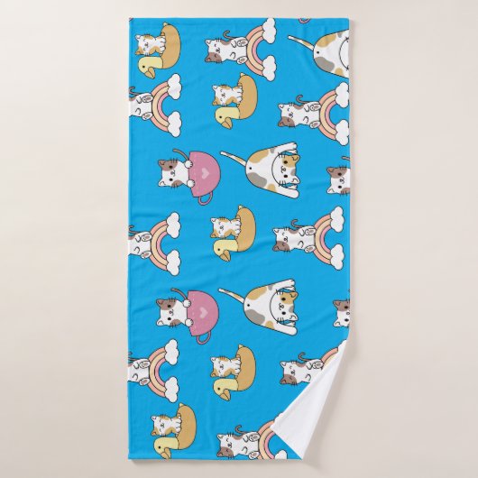 Schattige Kittenkatten Badhanddoek (Badhanddoek)