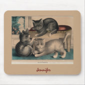  Schattige Kittens Lithograaf Muismat (Voorkant)