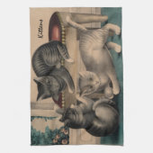  Schattige Kittens Lithograaf Theedoek (Verticaal)
