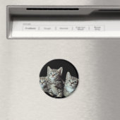Schattige Kittens Magneet (Insitu (Vaatwasser))