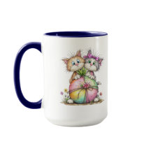 Schattige Kittens met Pastel Hart Cadeau Kunst