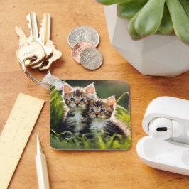 Schattige Kittens Sleutelhanger