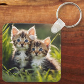 Schattige Kittens Sleutelhanger (Achterkant)