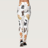 Schattige Kitty Cats Print Leggings (Achterkant)