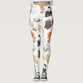 Schattige Kitty Cats Print Leggings (Voorkant)