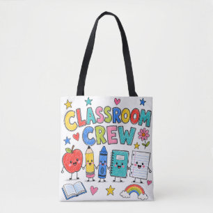 Schattige Klasgenoten Onderwijs Decoratie Draagtas