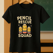 Schattige Klaslokaal Team; Pencil Rescue Squad Ler T-shirt