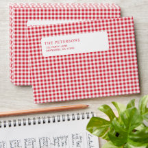 Schattige Klassieke Rode Gingham Kerstmis