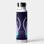 Schattige klein blauw monster waterfles (Rechts)