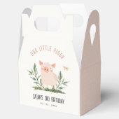 Schattige klein Boerderij Varkensvlinder Kinderen  Bedankdoosjes (Geopend)