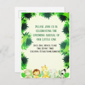 Schattige klein bos uitnodiging briefkaart (Voorkant / Achterkant)