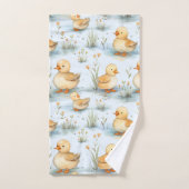 Schattige klein eendspatroon bad handdoek (Handdoek)