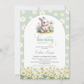 Schattige klein konijntje met daisy spring gendern kaart (Voorkant)