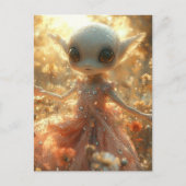 Schattige kleine alien briefkaart (Voorkant)