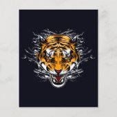 schattige kleine dolfijn dier flyer (Achterkant)