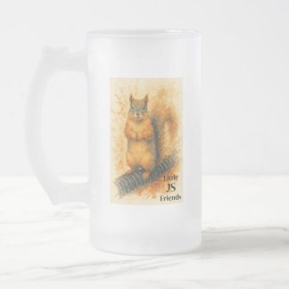Schattige Kleine Eekhoorn Aquarel Biermok Matglas Bierpul