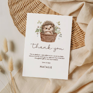 Schattige Kleine Egel Baby Shower Bedankje Kaart