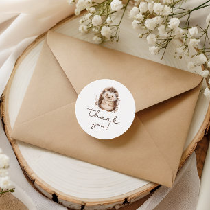 Schattige Kleine Egel Baby Shower Bedankt Ronde Sticker