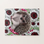 Schattige kleine egel legpuzzel (Horizontaal)