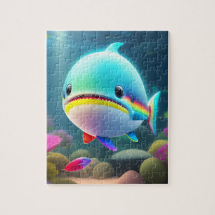 Schattige Kleine Haai Legpuzzel