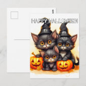Schattige kleine Halloween Kittens Briefkaart (Voorkant / Achterkant)