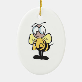 schattige kleine hommel keramisch ornament