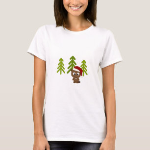 Schattige kleine Kerstbever T-shirt