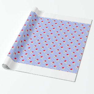 Schattige Kleine Kerstkatjes in de Sneeuw Cadeaupapier