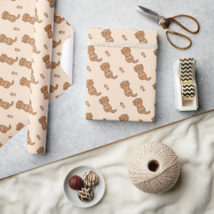 Schattige Kleine Otter Cadeaupapier