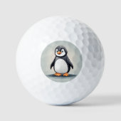 Schattige kleine pinguïn golfballen (Voorkant)