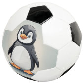 Schattige kleine pinguïn voetbal (Drie kwart)