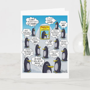 Schattige Kleine Pinguïns van de Maand. Kaart