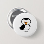 schattige kleine puffin ronde button 5,7 cm (Voorkant /achterkant)