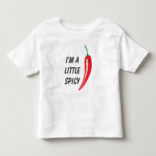 Schattige kleine rode hete chilipeper kawaii teken kinder shirts