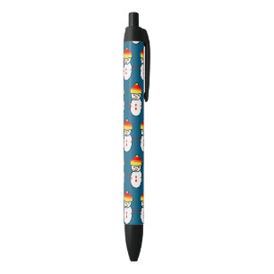 Schattige kleine sneeuwman Cadeau-ideeën Zwarte Inkt Pen