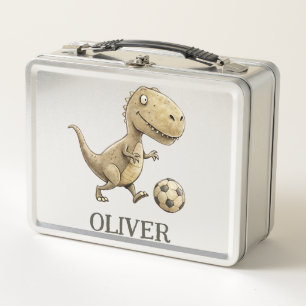 Schattige Kleine Trex Speelt Voetbal Persoonlijk