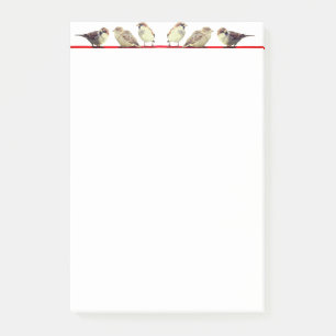 Schattige kleine vogels post-it® notes