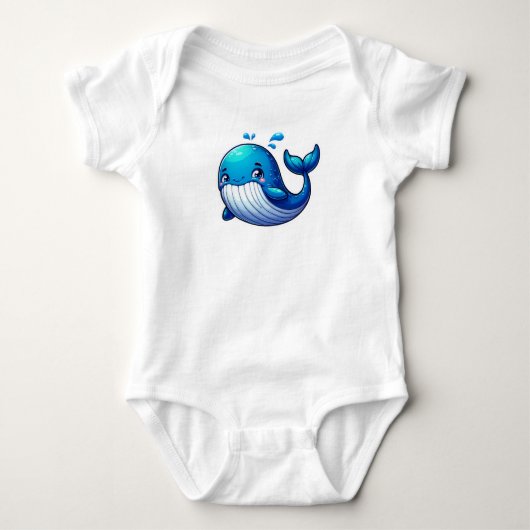 Schattige kleine walvis romper (Voorkant)